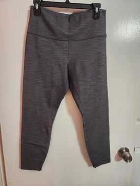lululemon athletica Heathered Charcoal Womens Active Leggings